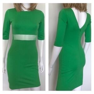 Amanda Uprichard green dress. Petite/XS. EUC